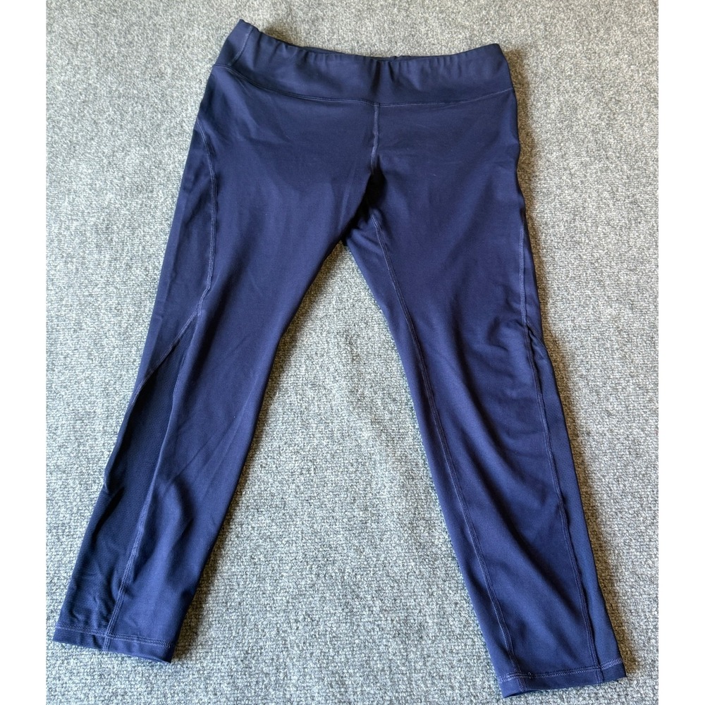 Cutter Buck Annika Women Navy Blue Capris Leggings Athleisure Workout Size L‎ G